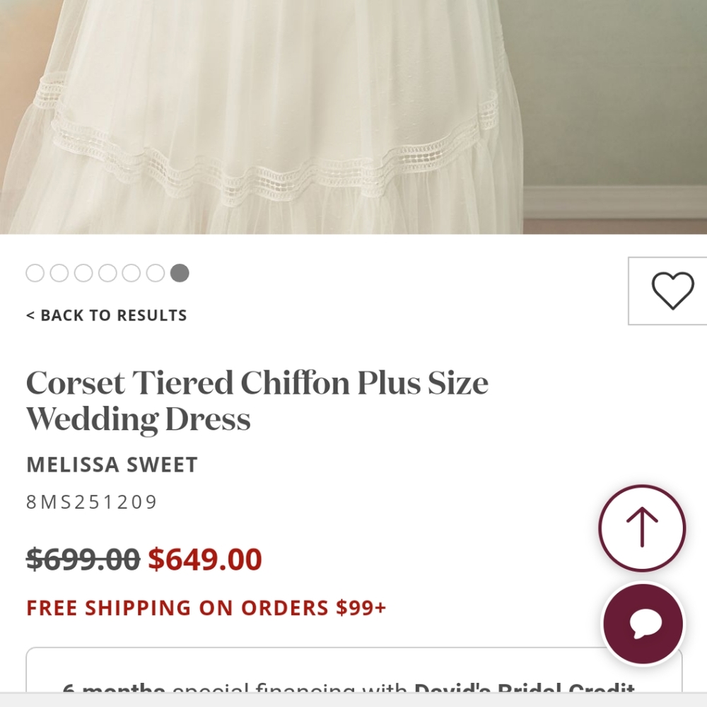 Plus size wedding dress